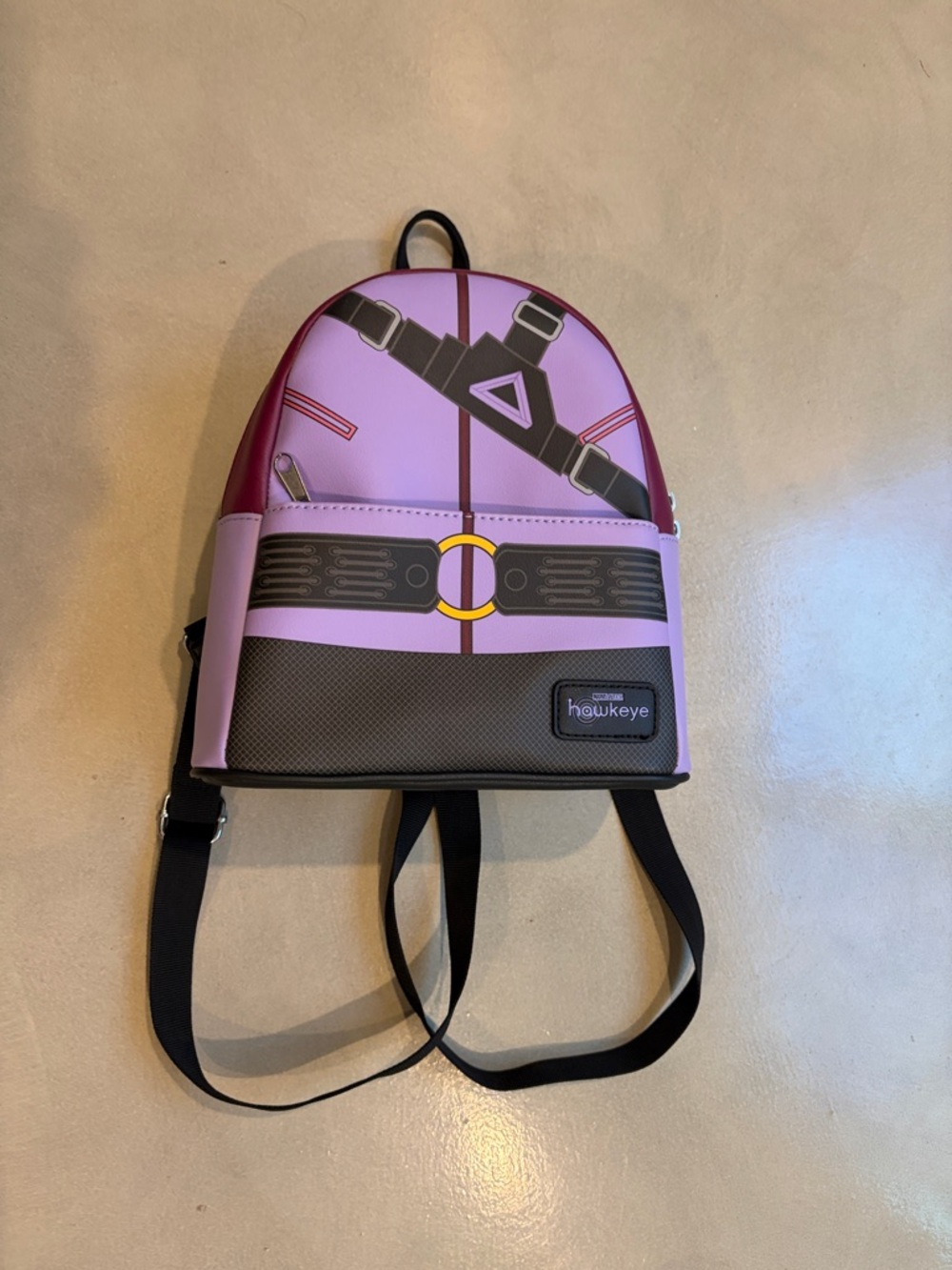 Marvel Hawkeye Pink and Maroon Mini Backpack